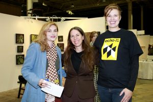 Jessica Buscaglia, Jody Hanson, Tara Sasiadek @ Echo Art Fair photo by Cheryl Gorski 3
