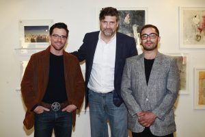 John W Bateman & John Santomieri Tim Stevens @ Echo Art Fair photo by Cheryl Gorski