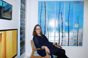 Karen JS Tashjian @ Echo Art Fair photo by Cheryl Gorski 1