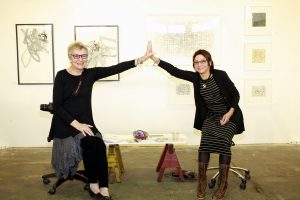 Kathleen Sherin & Catherine Shuman Miller @ Echo Art Fair photo by Cheryl Gorski 3