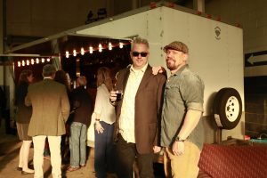 Mark Wisz & Tim Stevens by the Dream Box @ Echo Art Fair photo by Cheryl Gorski