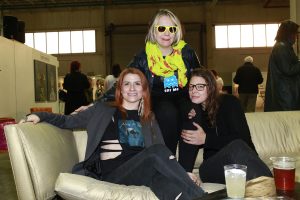 Sarah Meyers ,Lukia Costello,Tilke Hill @ Echo Art Fair photo by Cheryl Gorski 2