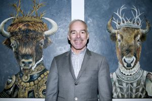 Standing by a Kati Serrao @ Echo Art Fair photo by Cheryl Gorski 2