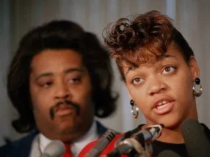 Tawana Brawley with Al Sharpton