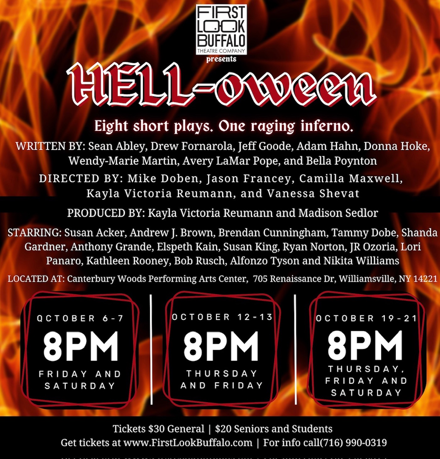 First Look Buffalo Theatre Company premiers “HELL-oween” at Canterbury Woods Arts Center in Williamsville