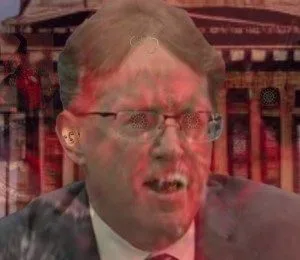 Painting of Judge O'Neill by artist Tommy Winterbrooks 'Feeling the Heat".