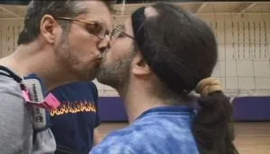 During breaks in volleyball games, members of NXIVM would line up and kiss Raniere on the lips.