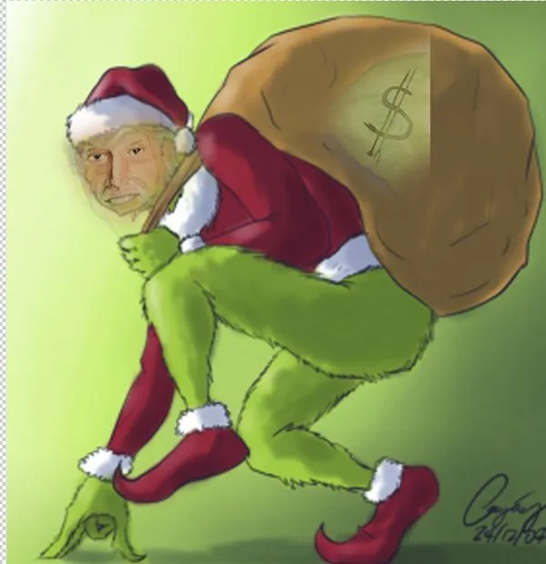 MK10ART a painting of Ed Nusbaum - entitled 'Sometimes Help Wears a Strange Disguise'.