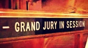 grand jury in session door