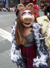 A Miss Piggy puppet created by Michael West.