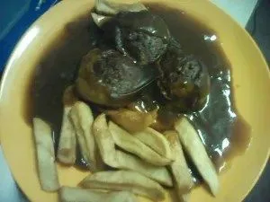 Ever wondered what prison food looks like?
Well look no further.
This is what is being served up to inmates at HMP Risley in Warrington.
Baked beans and pasta, soggy fish and chips and something else that we aren't quite sure about - either way, not the most mouth-watering of sights.
The images were sent to us by an inmate at the Category C prison.