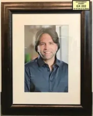 Keith Raniere photo in a frame. Used as government exhibit 202 in the trial.