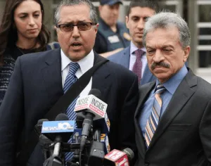 Marc Agnifilo [l] and Paul DerOhanessian [r], lawyers for Keith Raniere.