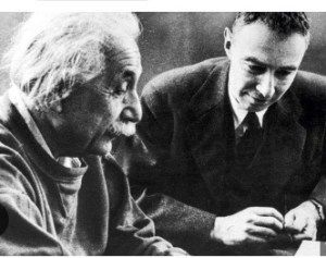 Oppenheimer with Einstein