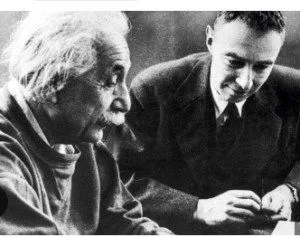 Oppenheimer with Einstein