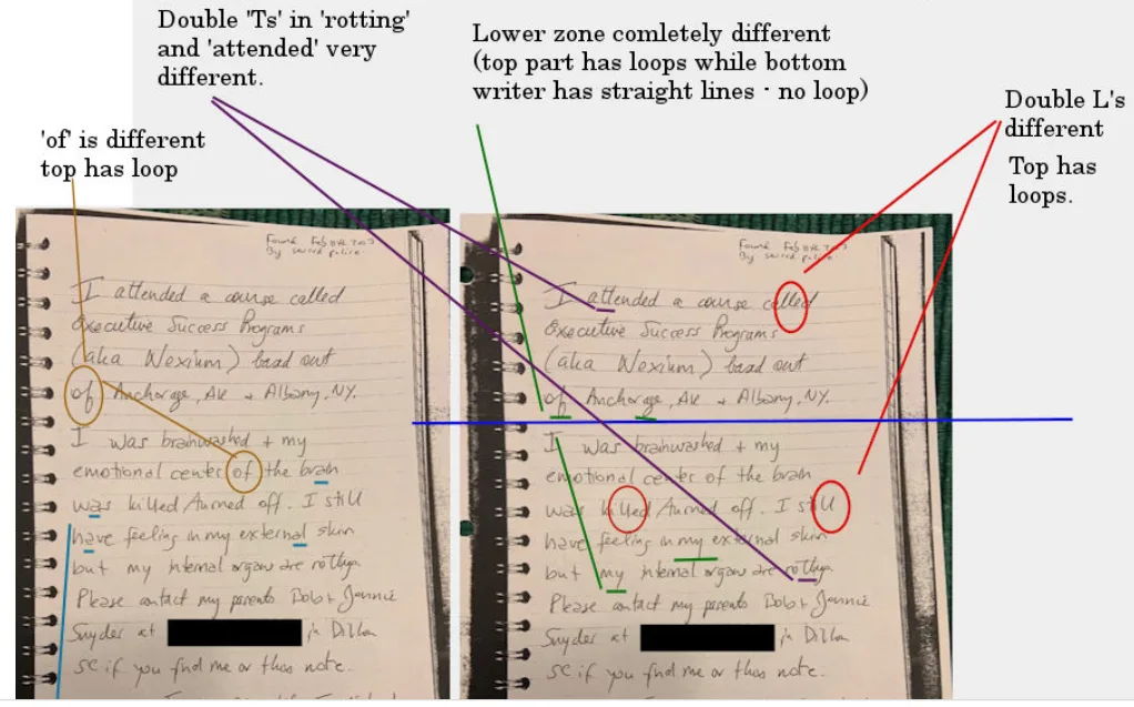 More Evidence That Kristin Snyder’s ‘Suicide Note’ May Have Been Forged