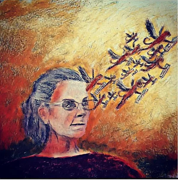 Clare Bronfman unleashes her flying monkeys  (Painting by MK10ART)