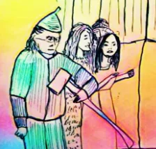 Two more paintings by MK10ART – Clare’s Ghost of  Christmas Past & The Wizard of Problem Solving