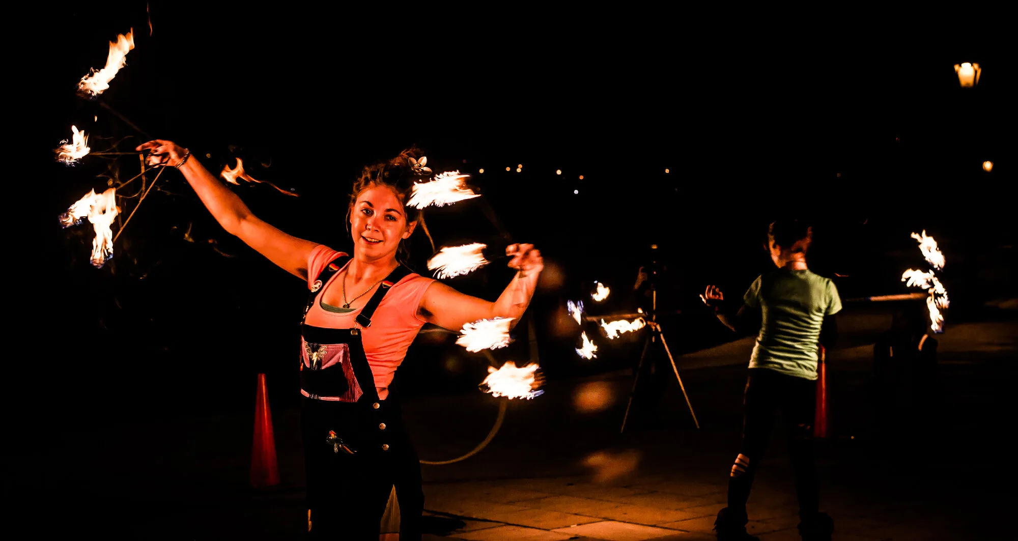 Fire Spinner at Delaware Park