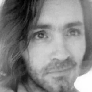 Charles Manson has a far away look.