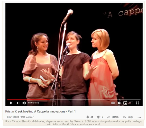 Kristin Kreuk, Nicki Clyne and Allison Mack when all three were members of NXIVM.