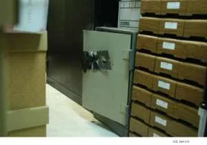 And cash where you'd least expect it - a safe.