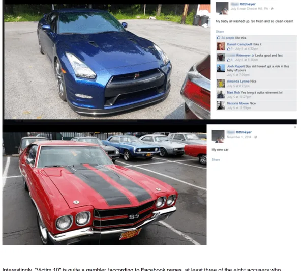 Rittmeyer invested in two new cars after he came into his award.