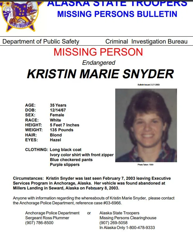 Readers raise questions about Kristin Snyder and her disappearance