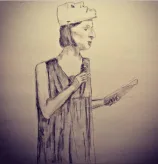 MK10ART sketch of Lauren Salzman
