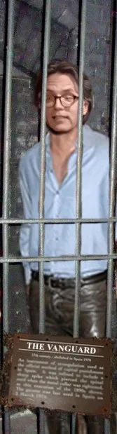 This is not a real picture but rather one I photo-shopped last year to represent Keith Raniere as a wax figure in a wax museum, long after he is sent to prison, a criminal who people, going to a chamber of horrors, will enjoy seeing - because it is remote to them. Like a Jack the Ripper or Charlie Manson, a historical figure of immense evil. 
For those who have been tormented by him, his victims, there is nothing funny about Keith Raniere.