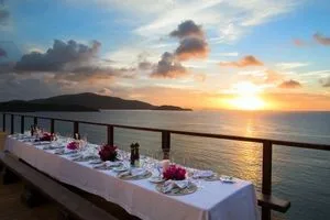 Sunset dining.