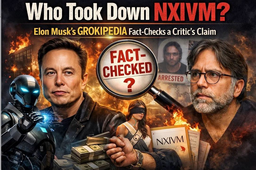 Who Took Down NXIVM? Elon Musk’s Grokipedia Fact-Checks a Critic’s Claim