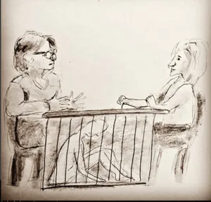 Sketch by MK10ART: Keith and Allison discuss how they can better empower women.