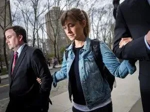 Allison Mack with her attorney Sean Buckley  headed to court.