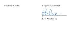 raniere signature june 16 2020 rule 33