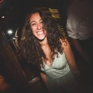 Michal Neria, a portrait of unhappiness on her wedding day.