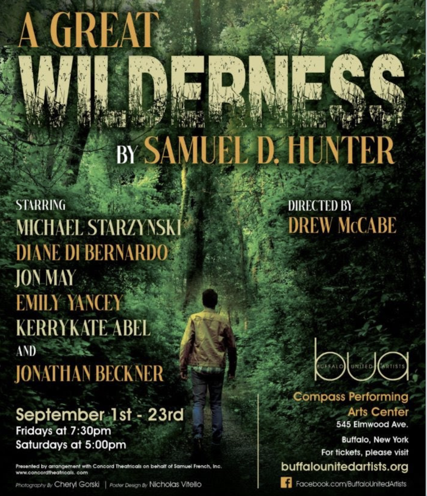 Buffalo United Artists CLOSING WEEKEND – A Great Wilderness by Samuel D. Hunter