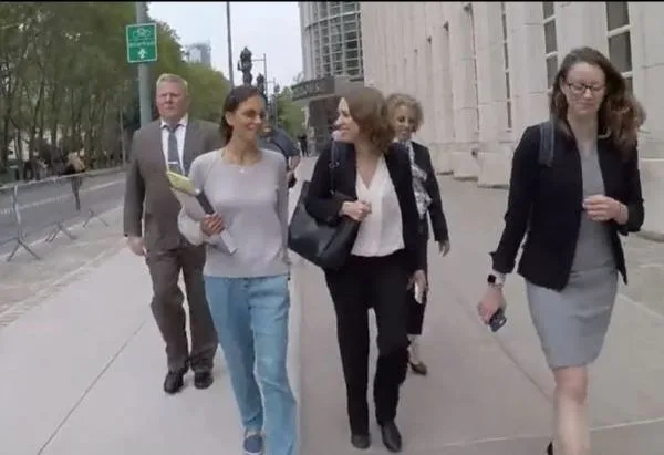 Clare with her new best friend, traveling companion, and attorney, Kathleen Cassidy.