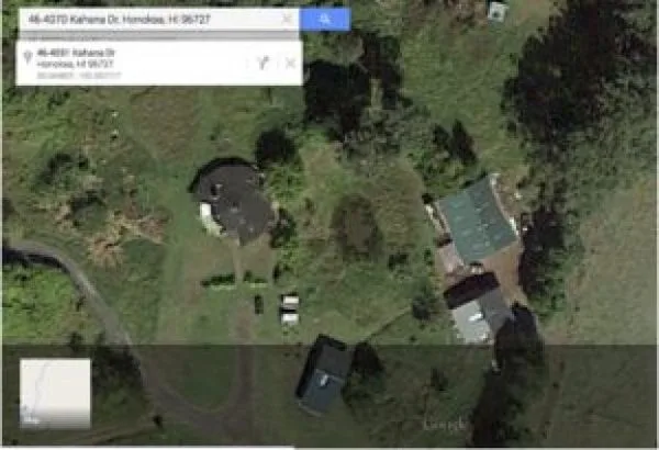 Google Earth image of Paul J. Sulla Jr’s property. Circular structure is his ayahuasca church.