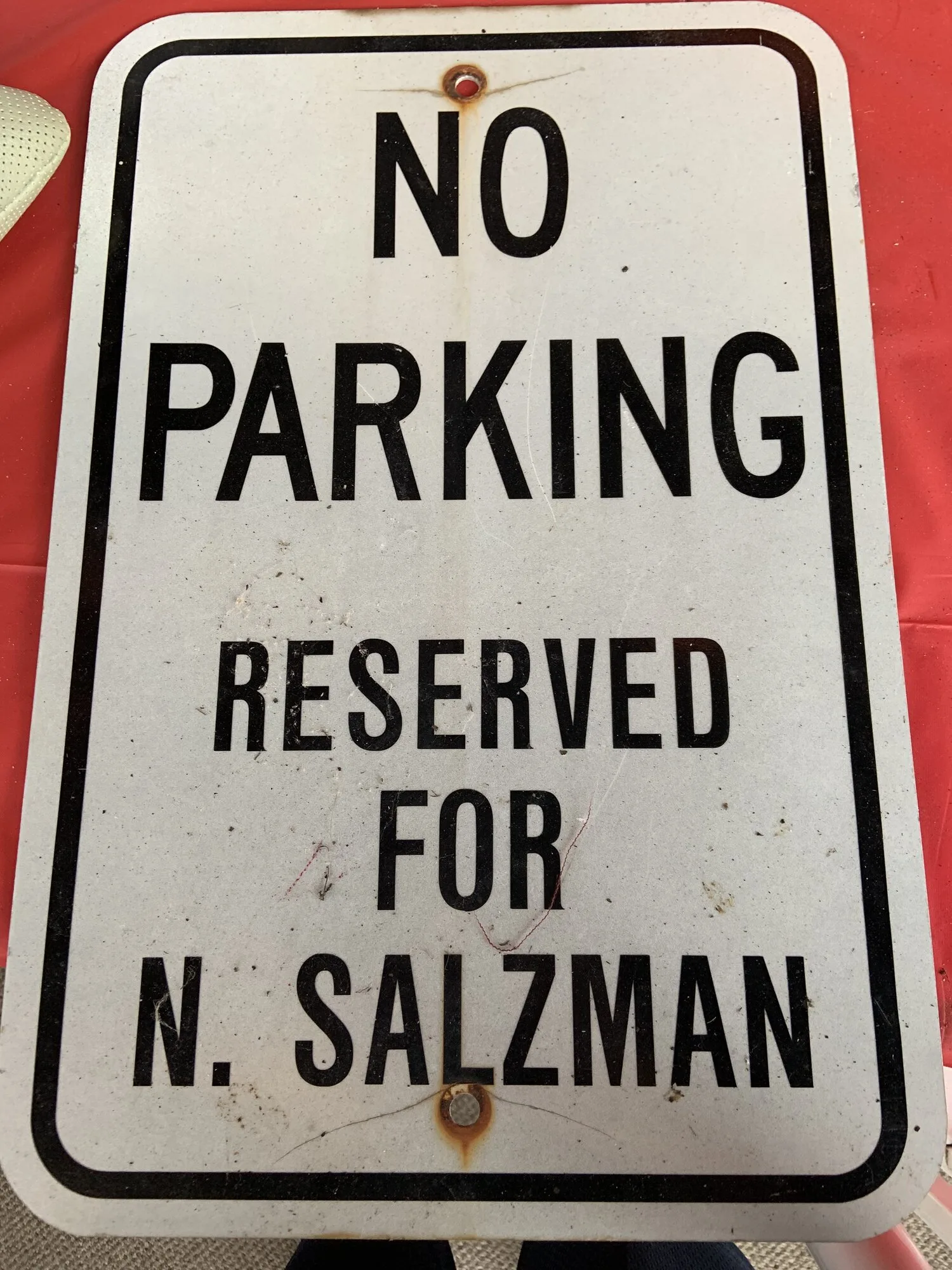Anonymous Person Sends Me Nancy Salzman’s Nxivm ‘Reserved Parking’ Sign in Mail