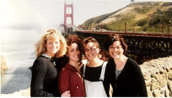 The good old days: Barbara Bouchey, Michelle Salzman, Lauren Salzman, and Nancy Salzman when Nxivm was new and the company was growing. ca. 2002
