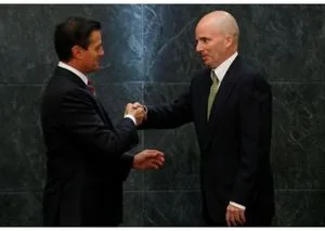 President Enrique Peña Nieto with Jose Gonzales Anaya