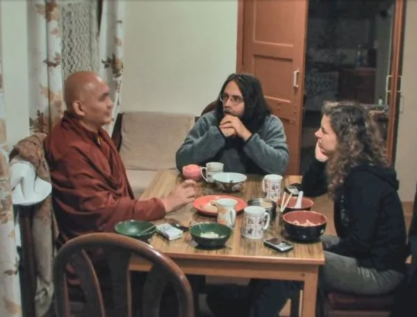 What the Dalai Lama did not know is that his emissary, Lama Dhonden Tenzin, who had come to Albany months before the Dalai Lama appeared, was having an affair with Sara Bronfman. Here is Lama Tenzin with Keith Raniere and his secret lover, Sara.