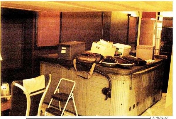 He had a hot tub at 8 Hale.