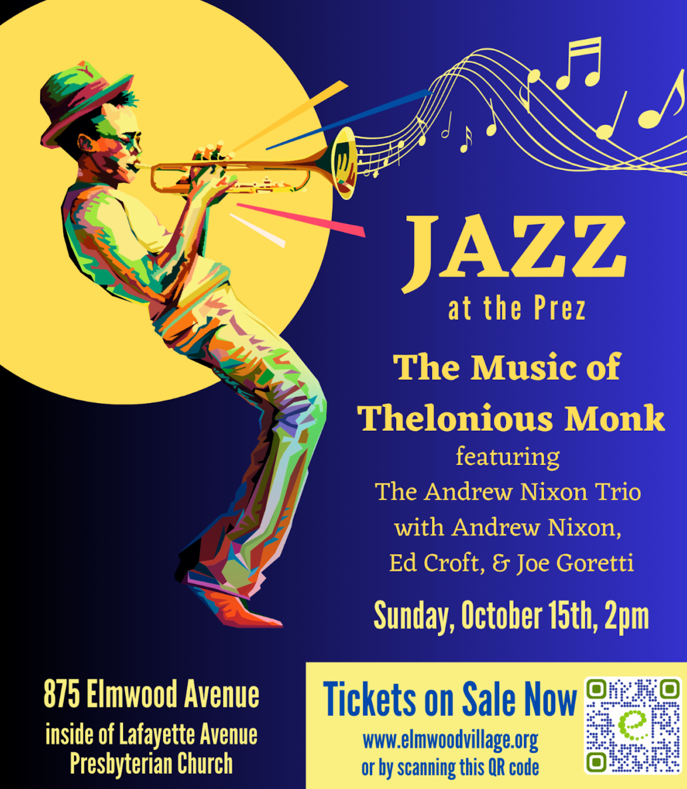 This Sunday!! Jazz at the Prez!