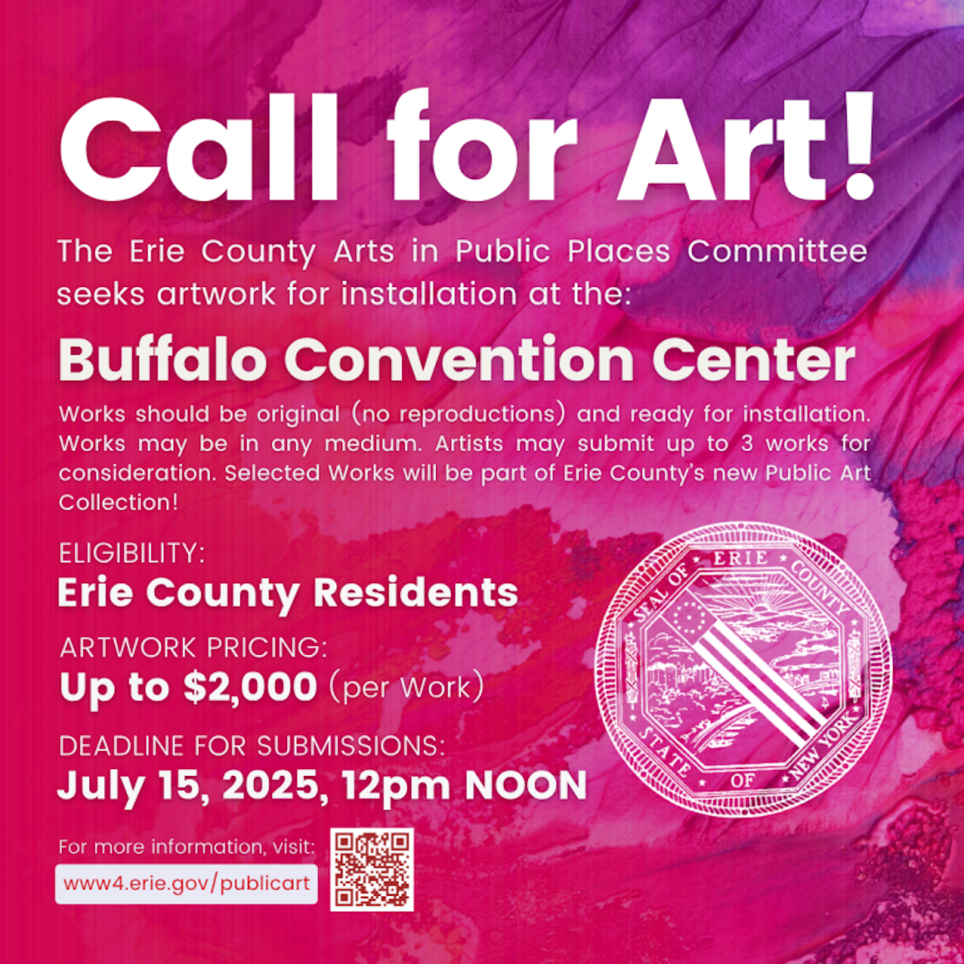 2025 Call for Art: Small Works