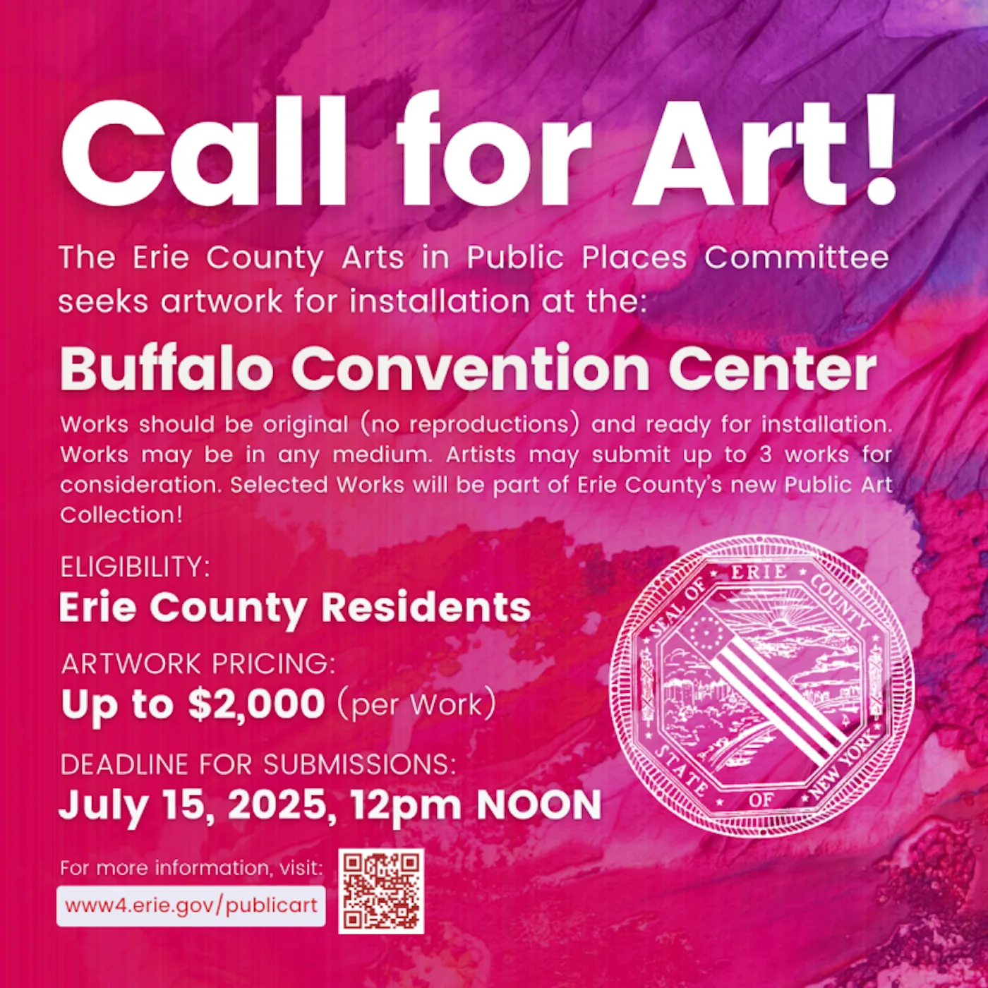 2025 Call for Art: Small Works