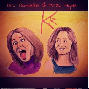 MK10ART's painting of the two faces of Danielle Roberts