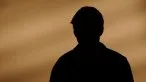Male silhouette calling on the phone