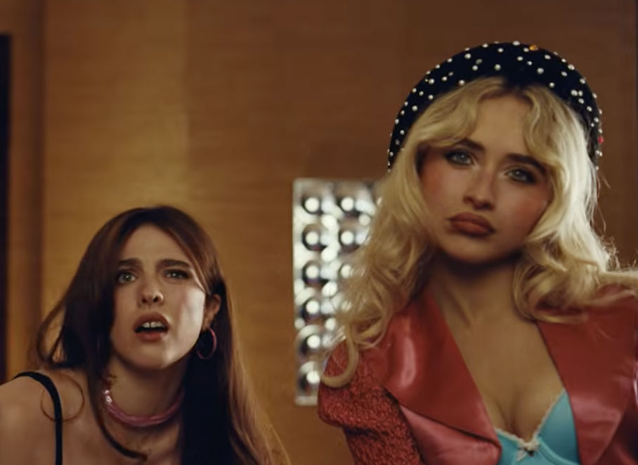 Margaret Qualley And Sabrina Carpenter Stole A Grammy In Their New Music Video And The Internet Is Obsessed